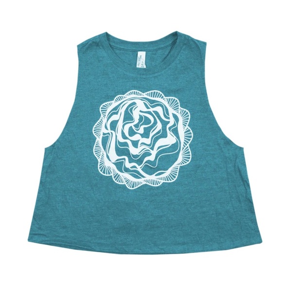 NEW Lettuce Head Women’s Crop Top Blue Size Small - Picture 1 of 1